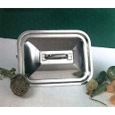 couvercle rectangle inox de plat 25*19 