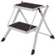 Tabouret, marche pied  2 niveaux noir et blanc 