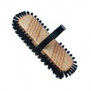 brosse à parquet monture bois avec sangle