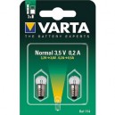 Ampoule argon varta sphérique à vis 3.5V 0.2A blister de 2