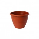 pot platique rond couleur brique diam. 45 cm