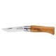 couteau opinel n° 3 lame acier manche hêtre 3vrn