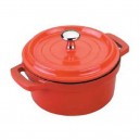 cocotte fonte d'alu 20 cm rouge baumalu