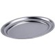 plat oval inox à servir 50*31 cm inoxibar