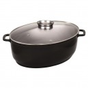 cocotte ovale fonte d alu anti adhésive 43 cm BAUMALU