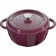 cocotte fontignac ronde fonte émaillée 24 cm auto mijoteur