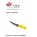 couteau à désosser pradel excellence lame 15 cm manche jaune