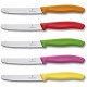 couteau de table Victorinox bout rond par 6 couleurs 