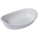 plat à four ovale pyrex blanc 31*21 cm